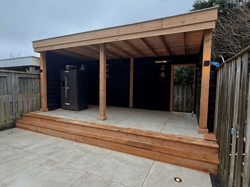 overkapping in tuin
